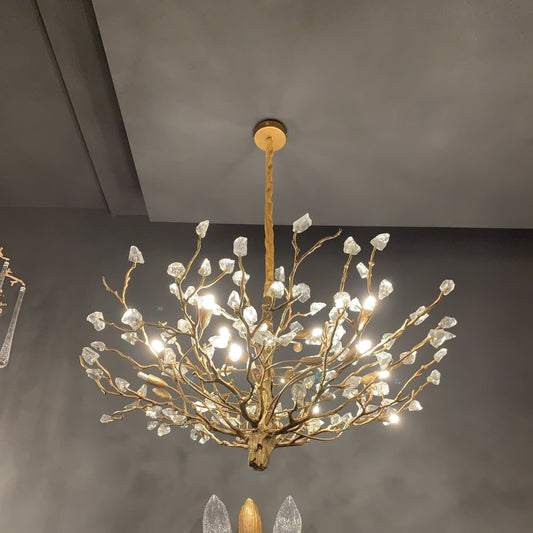Gemstone Branch Chandelier with Artistic Design for Bedroom or Living Room - Richardrider