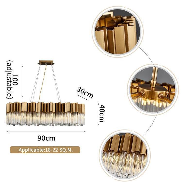 Kubica Oval Crystal Chandelier - Richardrider