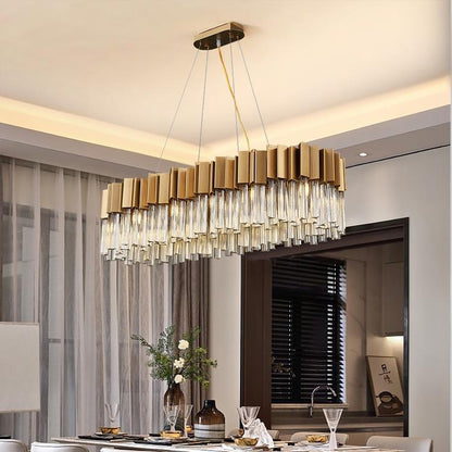 Kubica Oval Crystal Chandelier - Richardrider