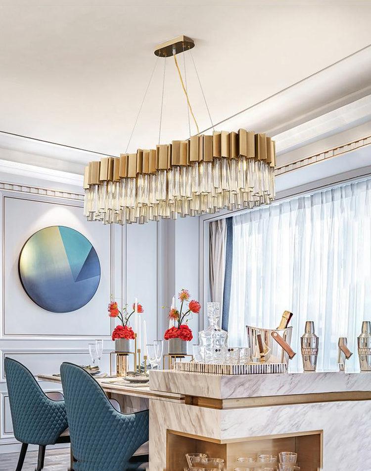 Kubica Oval Crystal Chandelier - Richardrider