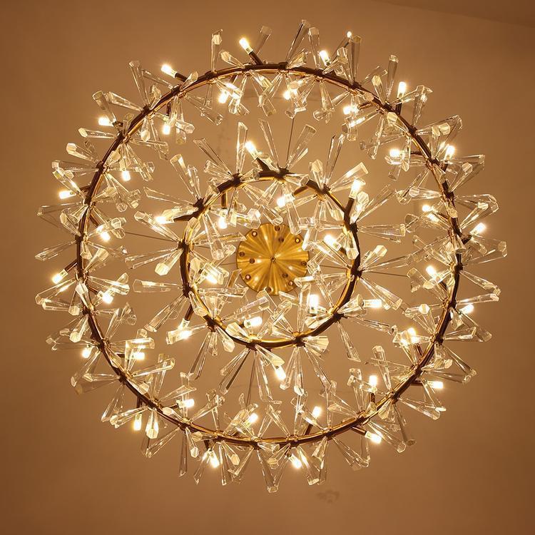 Kylia 2 Tier Ring Crystal Chandelier 60” - Richardrider