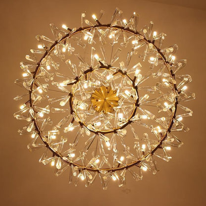 Kylia 2 Tier Ring Crystal Chandelier 60” - Richardrider