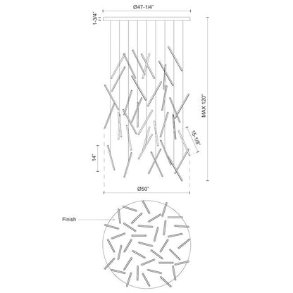 Glaze Echo Multi Light Chandelier