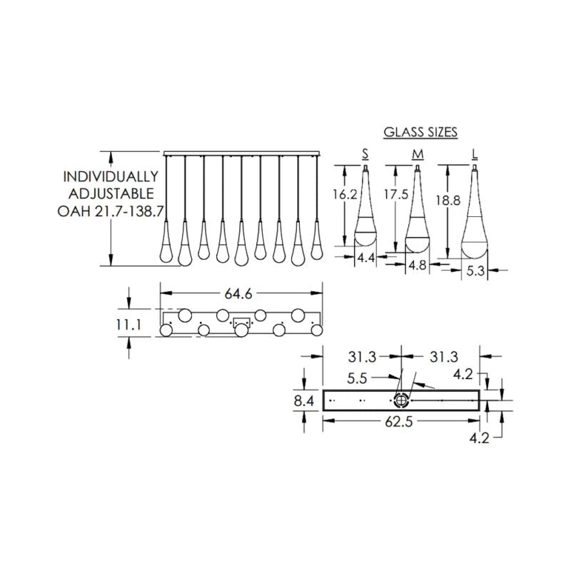Dolores Linear Chandelier - Richardrider
