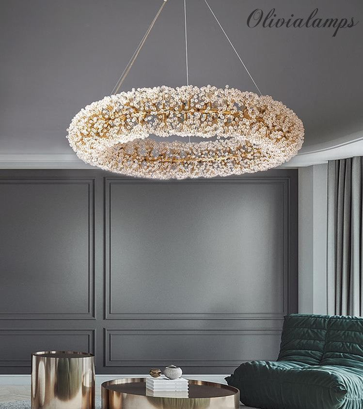 Iissabelle Flower Crystal Chandelier - Richardrider