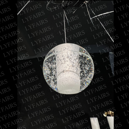 Oversized Nordic Art Round Air Bubbles Pendant Chandelier for Stairs/Spiral Staircase/Hotel Lobby