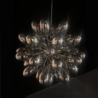 Creative Black Grape Glass Chandelier for Bar/Dining/Living Room/Kitchen Island
