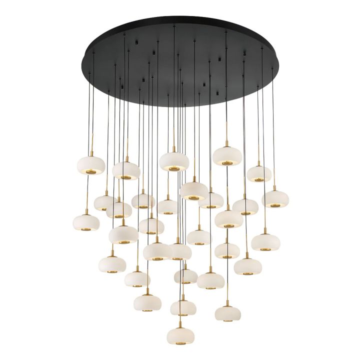Lanterns Glass 31 Light Round LED Chandelier - Richardrider