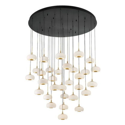 Lanterns Glass 31 Light Round LED Chandelier - Richardrider