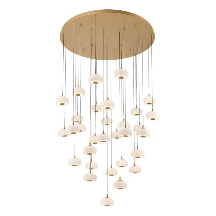 Lanterns Glass 31 Light Round LED Chandelier - Richardrider