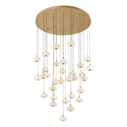Lanterns Glass 31 Light Round LED Chandelier - Richardrider
