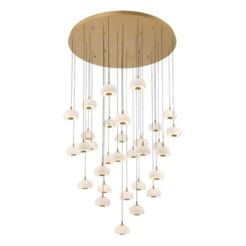 Lanterns Glass 31 Light Round LED Chandelier - Richardrider