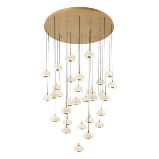 Lanterns Glass 31 Light Round LED Chandelier - Richardrider