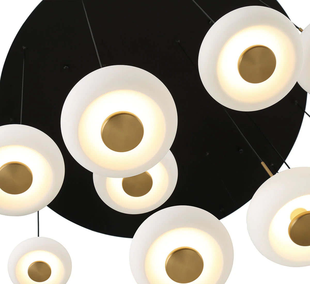 Lanterns Glass 9 Light Round LED Chandelier - Richardrider