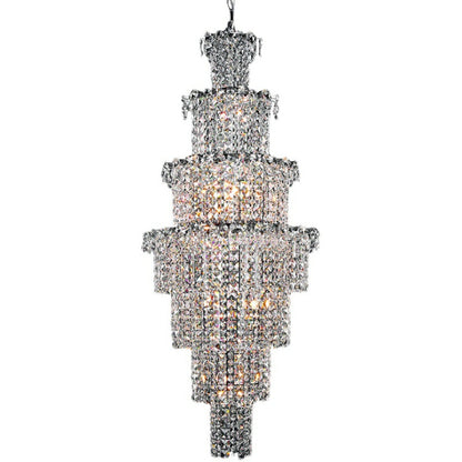 Large Multi-pieces Crystal Chandelier Stylish Ceiling Light Fixture For Foyer Living Room Staircase - Richardrider