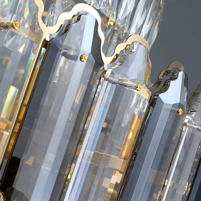 Large Staircase Crystal Chandelier Living Room Ceiling Light Fixture For Hotel Entrance In Gold Finish - Richardrider