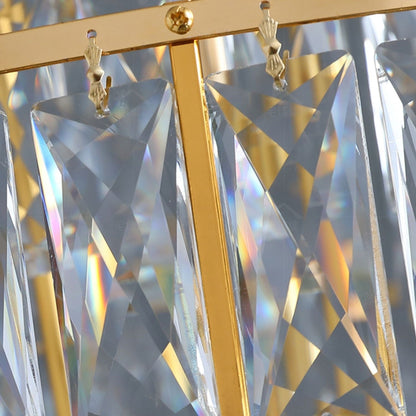 Large Staircase Crystal Chandelier Living Room Ceiling Light Fixture For Hotel Entrance In Gold Finish - Richardrider