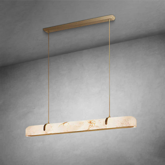 Linear Alabaster Chandelier, Kitchen Island Pendant Light - Richardrider