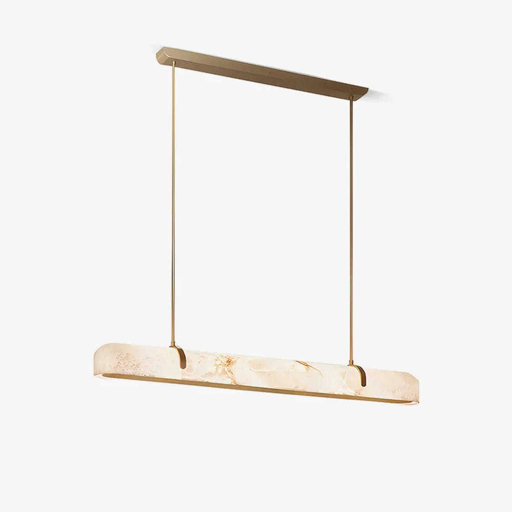 Linear Alabaster Chandelier, Kitchen Island Pendant Light - Richardrider