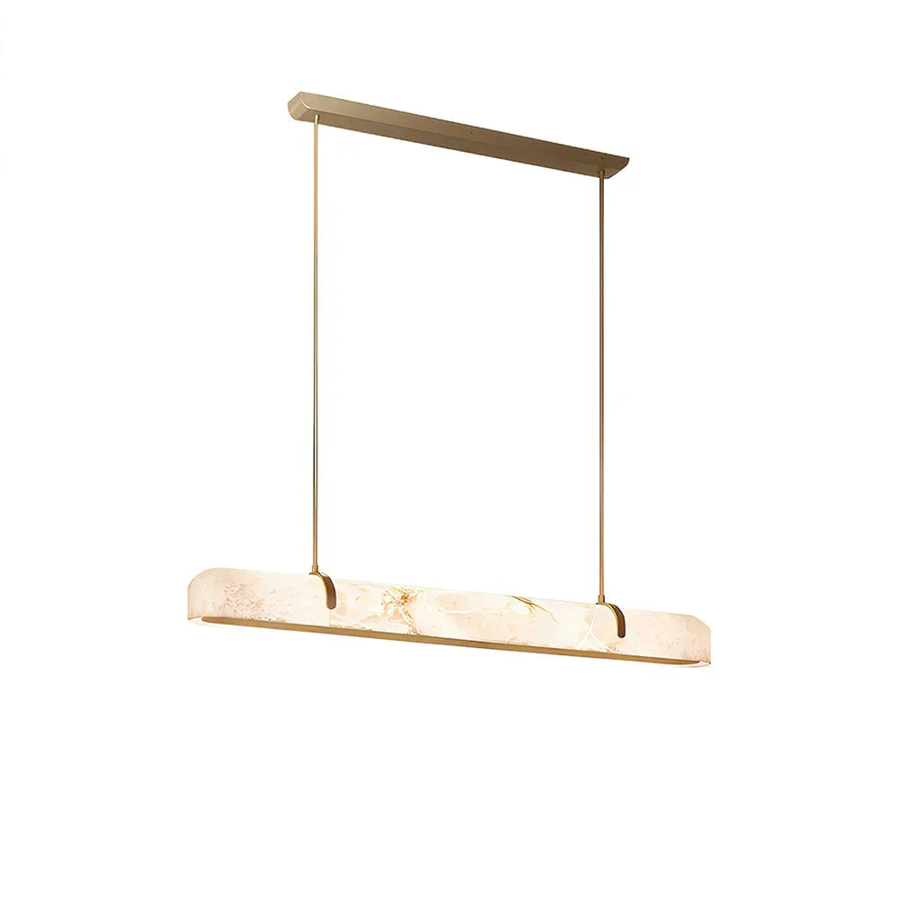 Linear Alabaster Chandelier, Kitchen Island Pendant Light - Richardrider