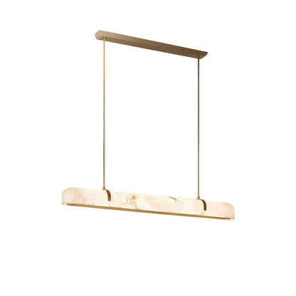 Linear Alabaster Chandelier, Kitchen Island Pendant Light - Richardrider