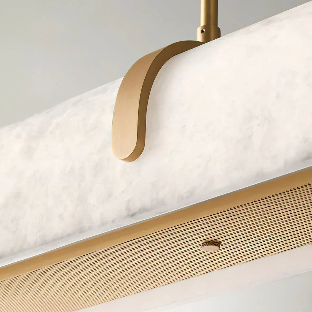 Linear Alabaster Chandelier, Kitchen Island Pendant Light - Richardrider