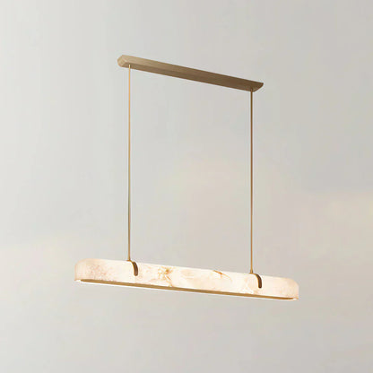 Linear Alabaster Chandelier, Kitchen Island Pendant Light - Richardrider