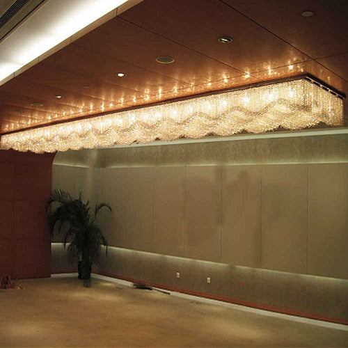 Long wave reception crystal chandelier
