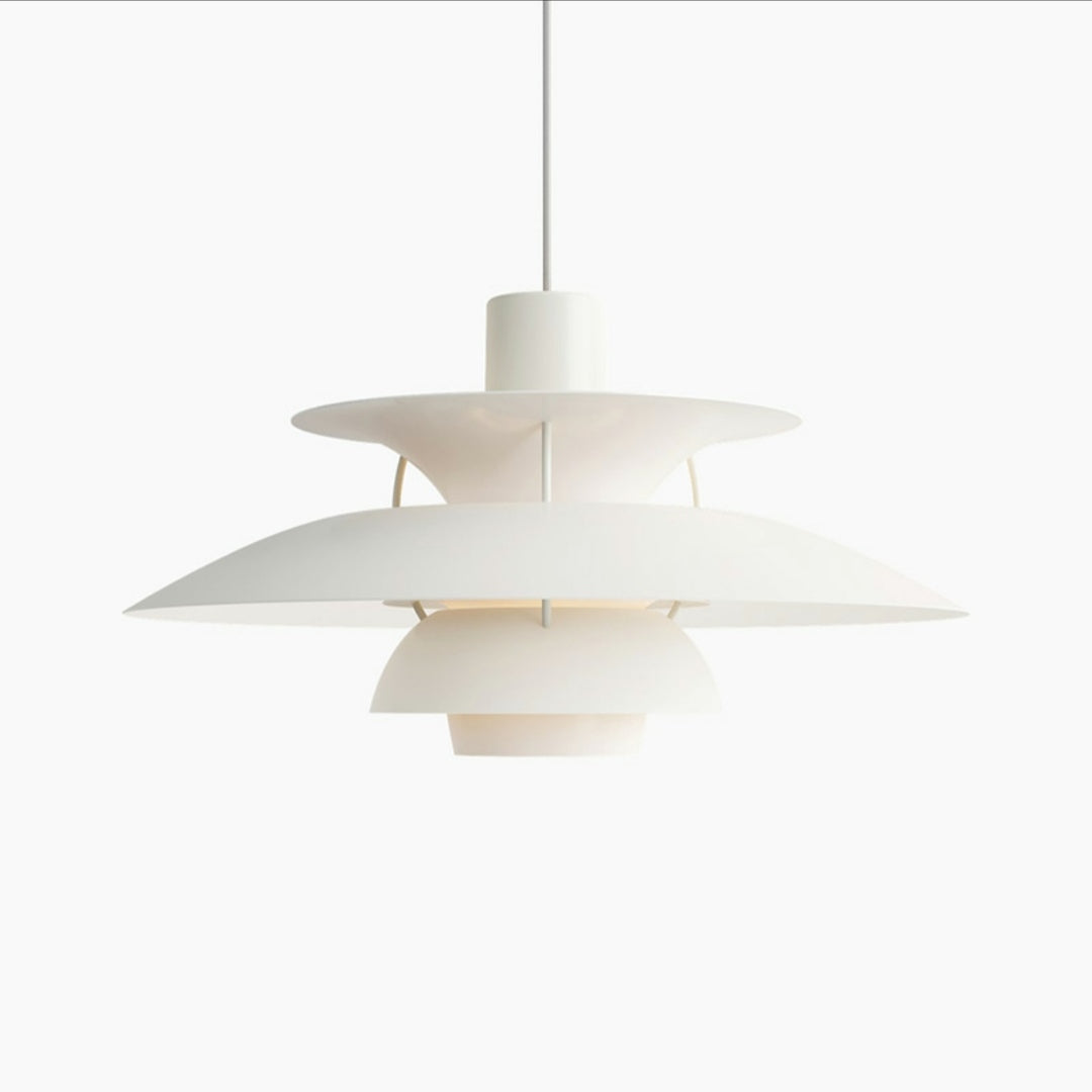 Louis Poulsen PH5 Mini Monochrome White Pendant Lamp Classic Dining Room Table Hanging Light Fixture