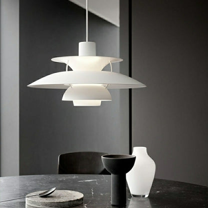 Louis Poulsen PH5 Mini Monochrome White Pendant Lamp Classic Dining Room Table Hanging Light Fixture