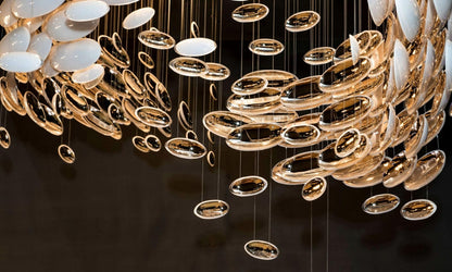 Galaxy Lustre Meteor Shower Crystal Spiral Chandelier
