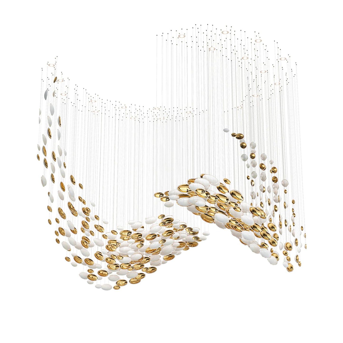 Galaxy Lustre Meteor Shower Crystal Spiral Chandelier