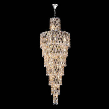 Luxury Large Crystal Chandelier For Hight Ceiling Living Room Long Staircase Light Fixture - Richardrider