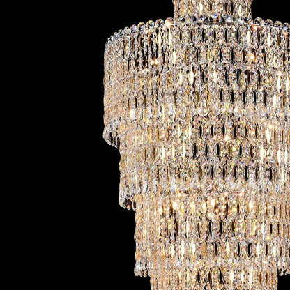 Luxury Large Crystal Chandelier For Hight Ceiling Living Room Long Staircase Light Fixture - Richardrider