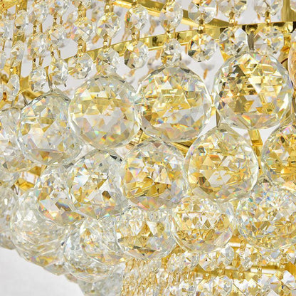 Luxury French Empire Chandelier for Villa Hall Ceiling Three-layers Crystal Light for Hotel Lobby - Richardrider