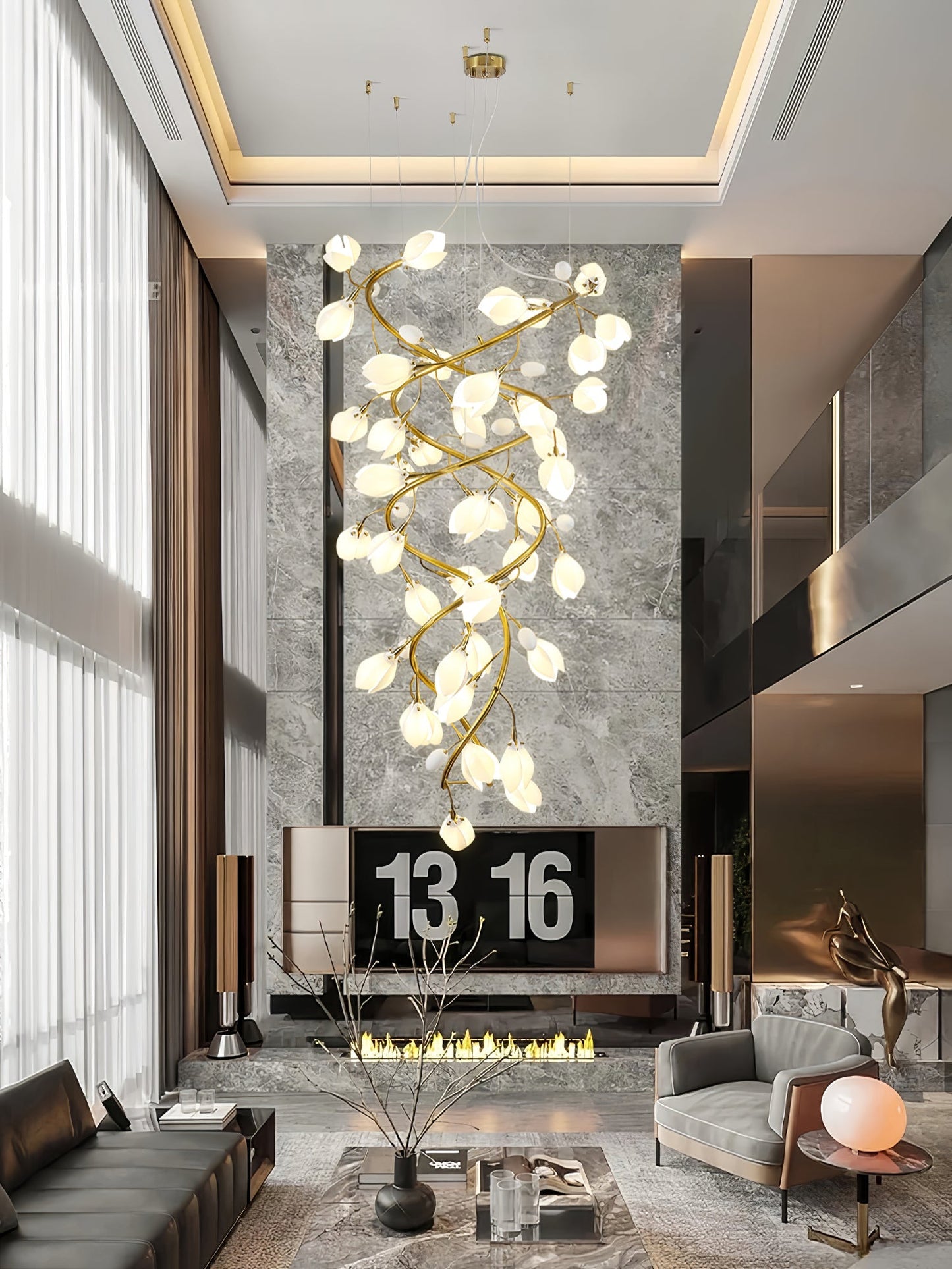 Lysandra Cascade Stairs Chandelier