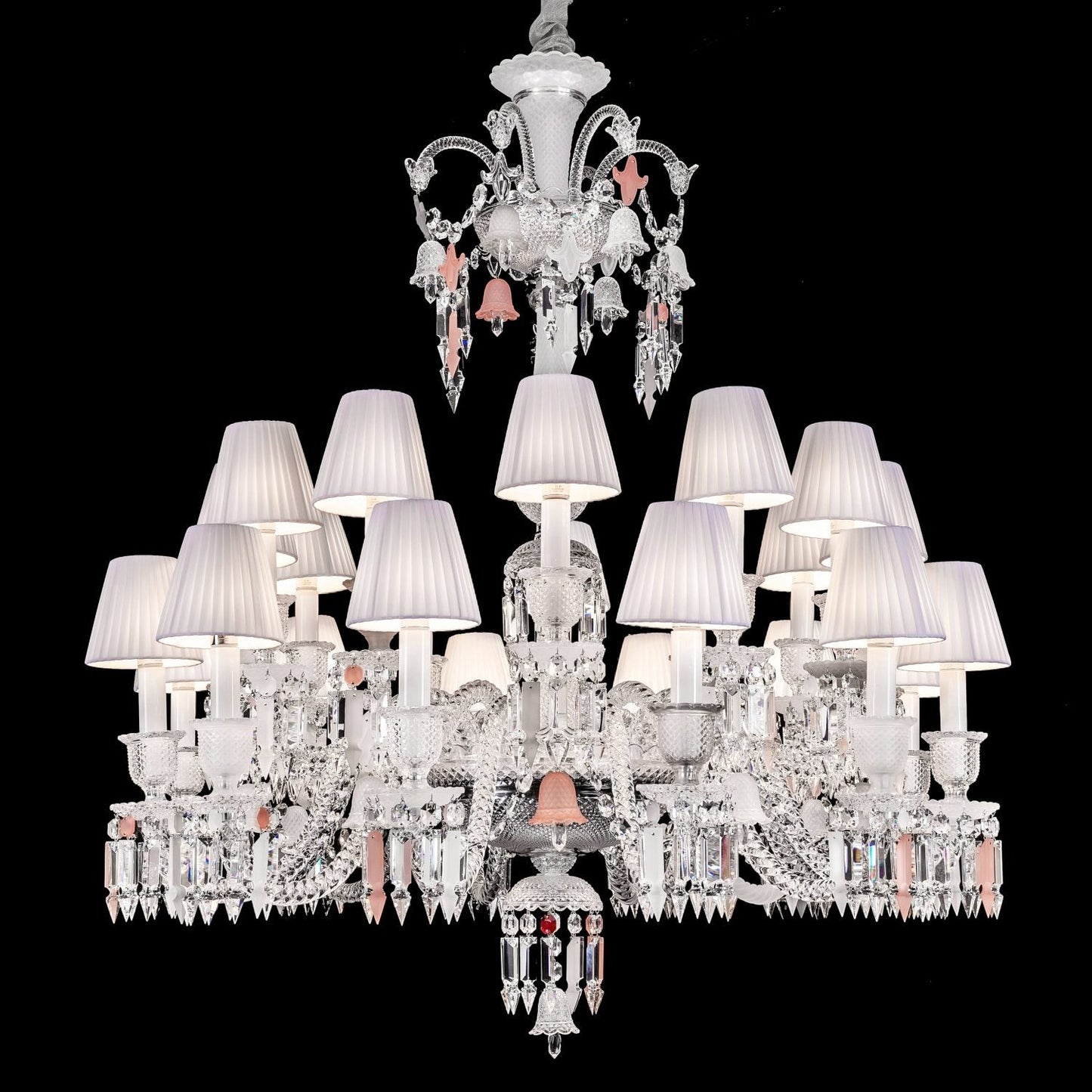 24 lights baccarat chandelier with short neck