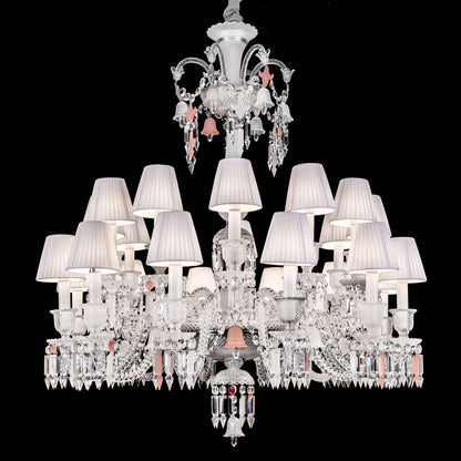 24 lights baccarat chandelier with short neck