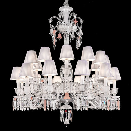 24 lights baccarat chandelier with short neck