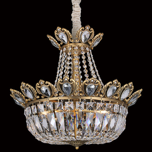 Small brass empire chandelier