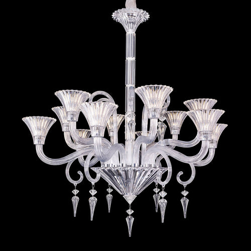 12 lights baccarat style chandelier lighting
