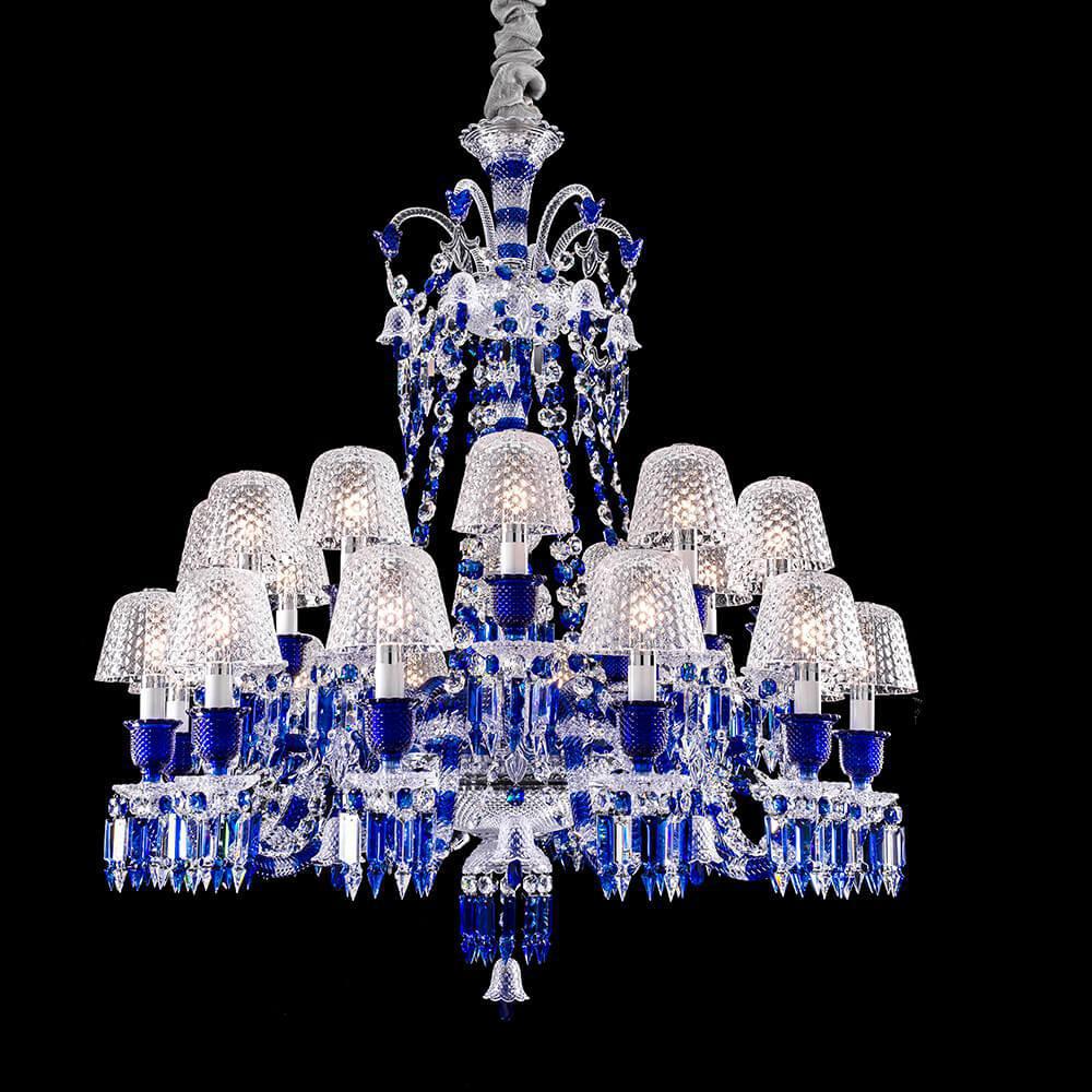 Bellarose Zenith Faunacrystopolis Blue Crystal Chandelier - Richardrider
