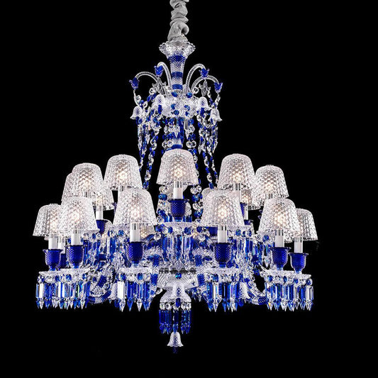 Bellarose Zenith Faunacrystopolis Blue Crystal Chandelier - Richardrider