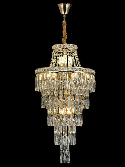 Magnificent Extra Large Foyer Hall Chandelier Tiered Crystal Ceiling Lighting Fixture For Living Room Decor - Richardrider