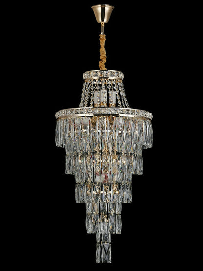 Magnificent Extra Large Foyer Hall Chandelier Tiered Crystal Ceiling Lighting Fixture For Living Room Decor - Richardrider