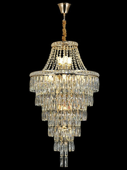 Magnificent Extra Large Foyer Hall Chandelier Tiered Crystal Ceiling Lighting Fixture For Living Room Decor - Richardrider