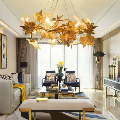 Maple Leaf Branch Chandelier - Richardrider