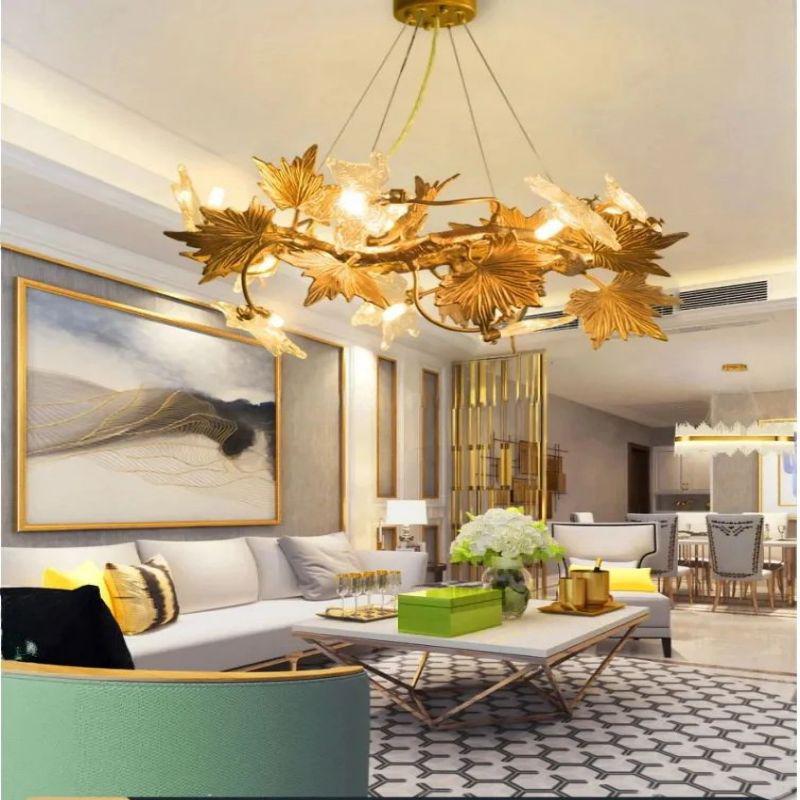 Maple Leaf Branch Chandelier - Richardrider