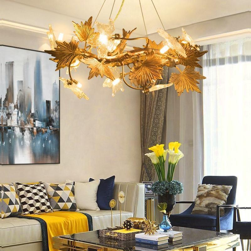 Maple Leaf Branch Chandelier - Richardrider