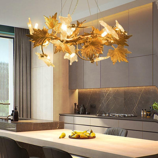 Maple Leaf Branch Chandelier - Richardrider